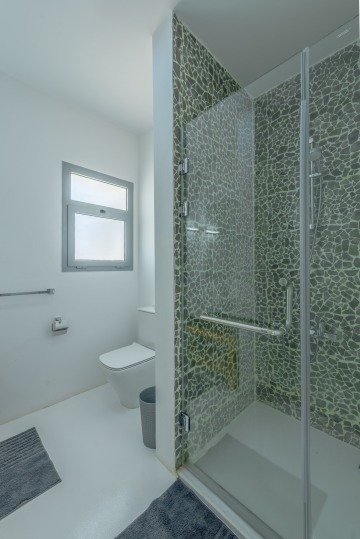 Second bathroom with spaceful shower