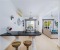 Kitchen counter with dining area