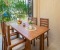 Terrace with large dining table
