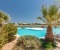 Beautiful pool with palm trees
