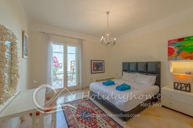 Bedroom #2 with double bed and en-suite bathroom with shower