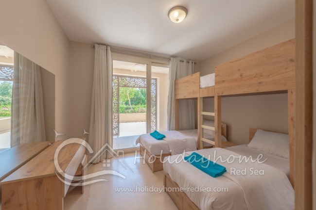 Third bedroom with two single beds